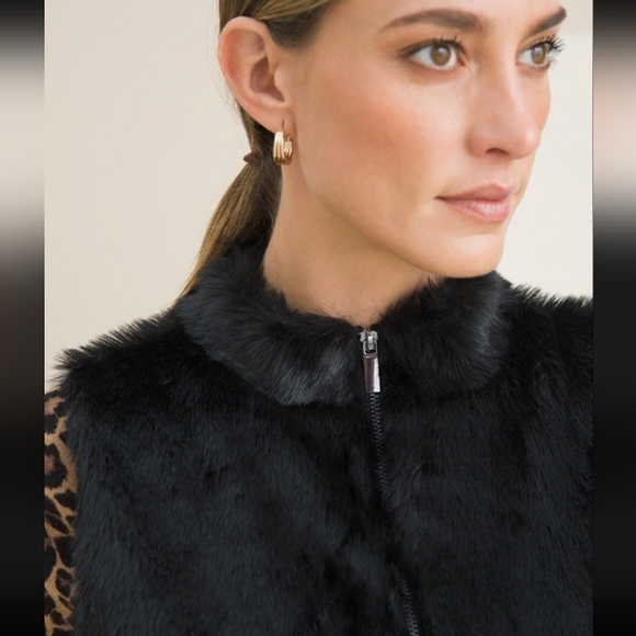 Zenergy Faux Fur Vest, White ⛓️ - Picture 2 of 9